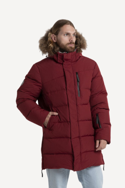 Пуховик Норман Nordic Goose ЧБК (Мужской; 50; Винный)